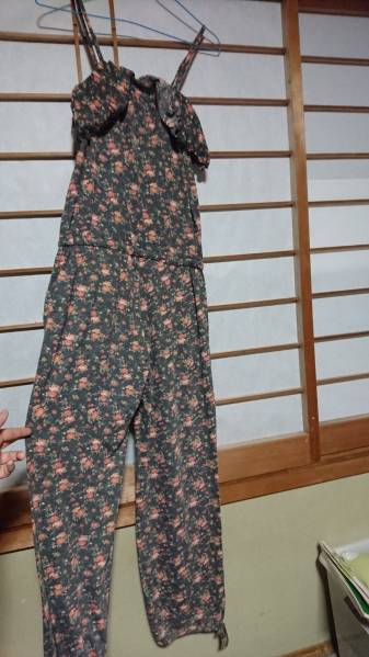 ★レディース オールインワンサロペット 花柄 Lサイズ 美品拍卖