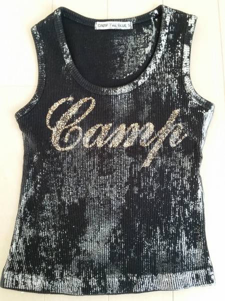 水通しのみ 美品 CAMP THE BLUE タンクトップ サイズ5 100cm ダンス 韓国子供服 男女兼用 男の子用 女の子用 韓国 夏服拍卖