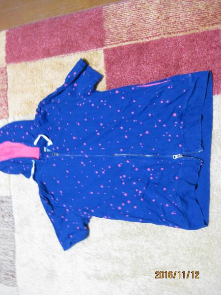 グラニフ 半そでパーカー(紺にピンクの星)拍卖