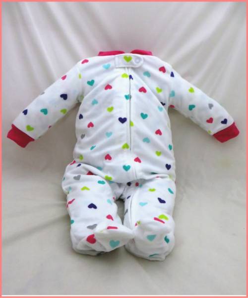 即決新作【カーターズ】9m★フリース★キュートなハート総柄★q5拍卖