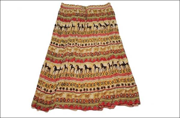 【2X】 STEP IN STYLE ステップ イン スタイル 総柄 エスニック スカート インド製 ビンテージ ヴィンテージ USA 古着 オールド EE9拍卖