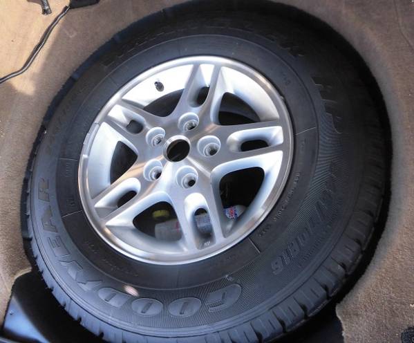 グランドチェロキーWJ47スペアタイヤ純正アルミ ホイル245/70R16拍卖