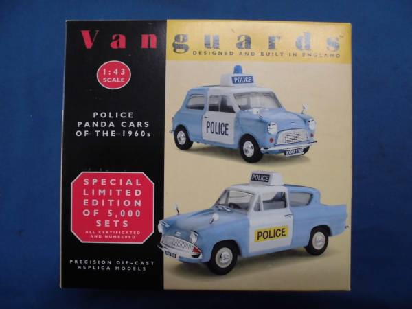 当時物 限定品 Vanguards / ミニ&アングリア パトカーセット USED品拍卖