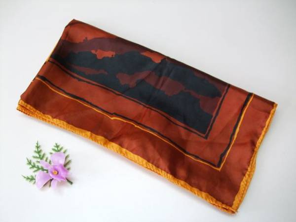 絶品/Rain Scarf/スカーフ/レインスカーフ/茶色/オレンジ/灰色O1拍卖