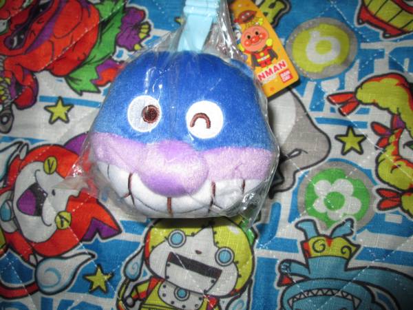 〇新品!アンパンマン バイキンマンイヤーマフラー水色〇拍卖