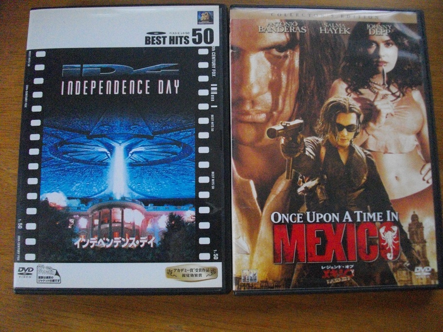 「インディペンデンス・デイ」  「レジェンド・オブ・メキシコ」  DVD 2本セット  中古  送料無料    157拍卖