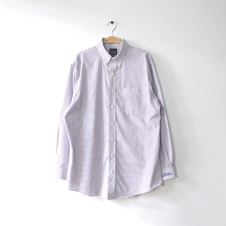 【送料無料】JoS.A.BANK レクサス 刺繍ロゴ ストライプシャツ BDシャツ 長袖シャツ ワークシャツ LEXUS Sterling Mccall ディーラー CA0539拍卖