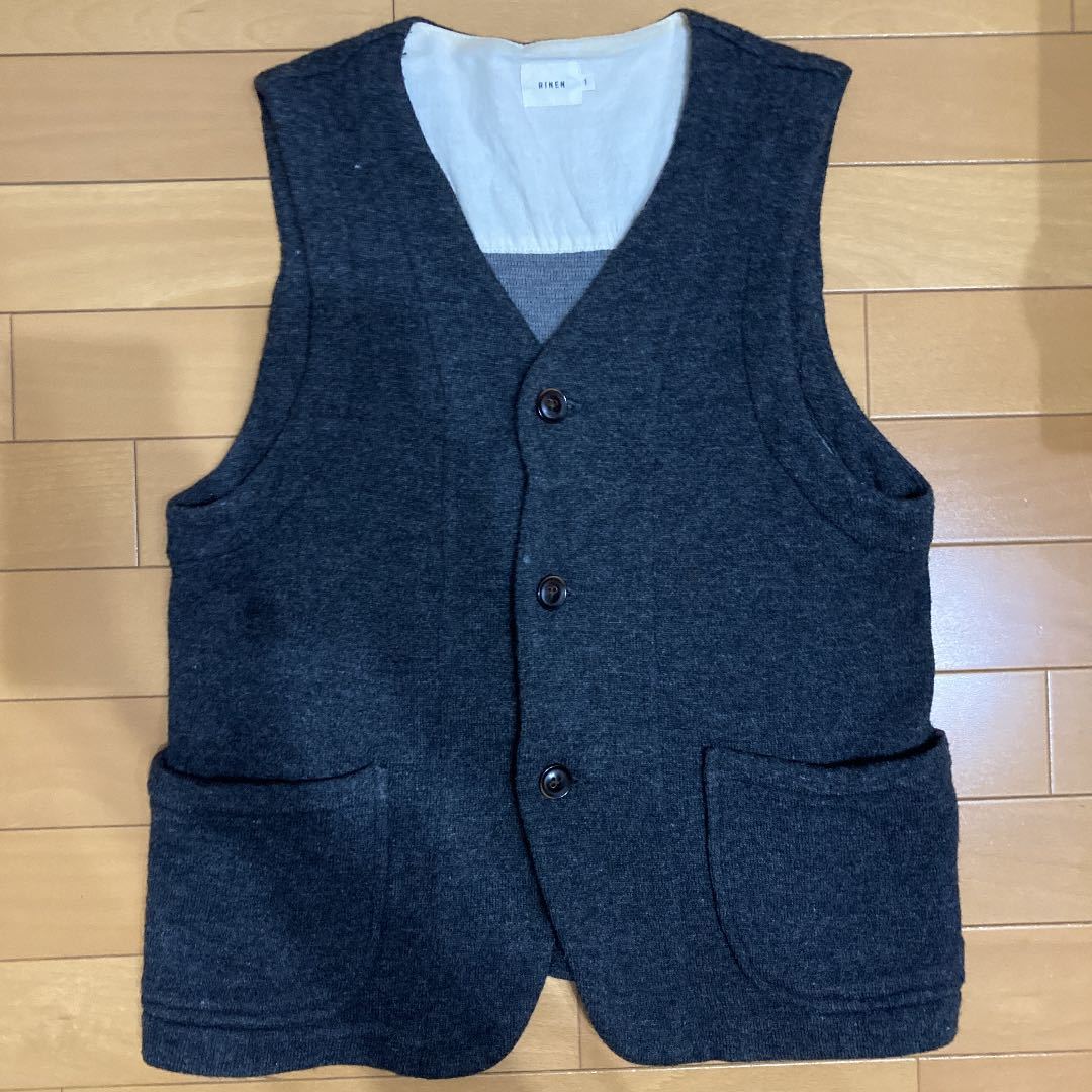 RINEN リネン ベスト ジレ Sサイズ拍卖
