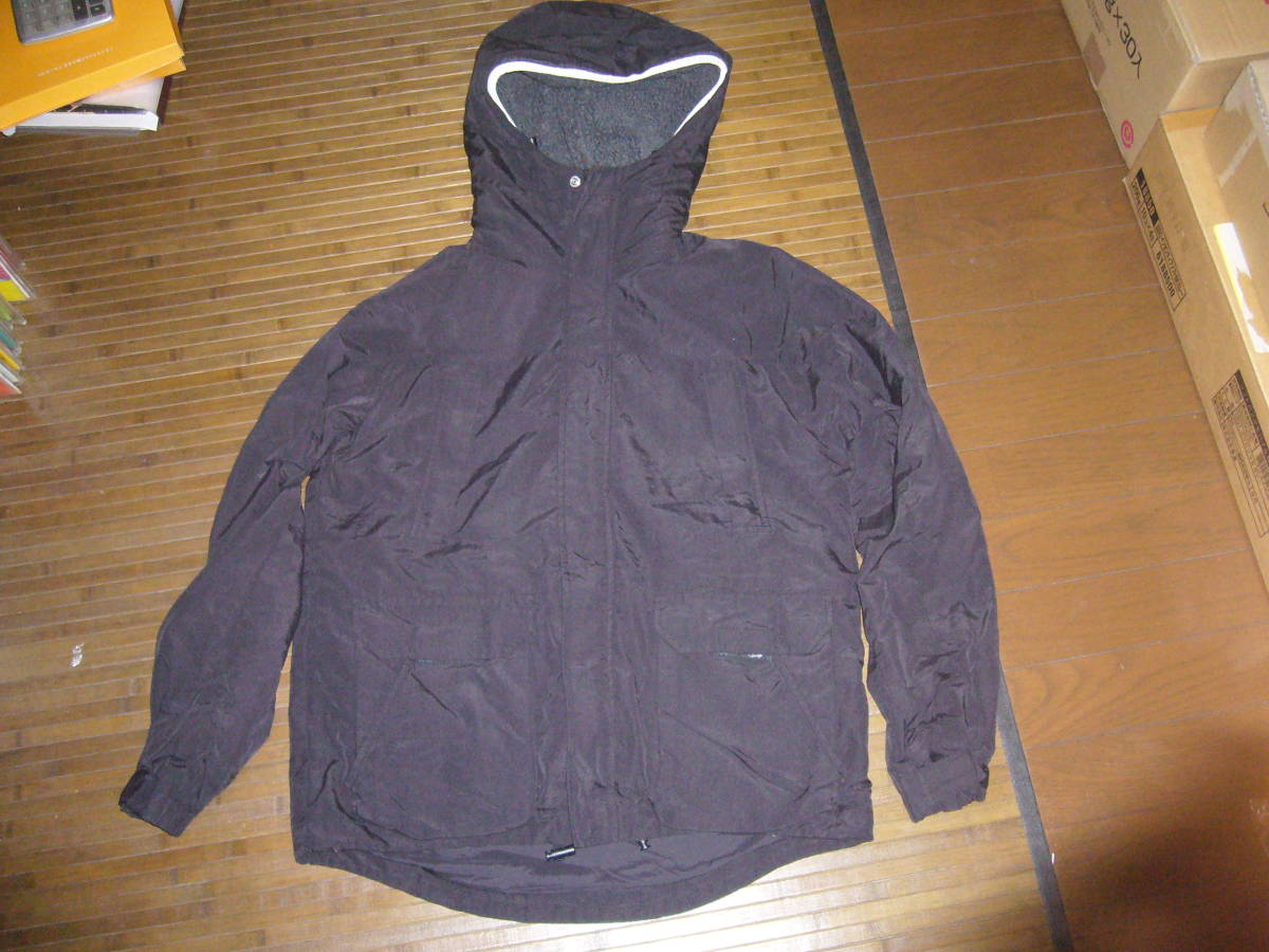 375-77♂: JOURNAL STANDARD ジャーナルスタンダード フード付きジャンパー ライナー付き 色.黒 size.L拍卖