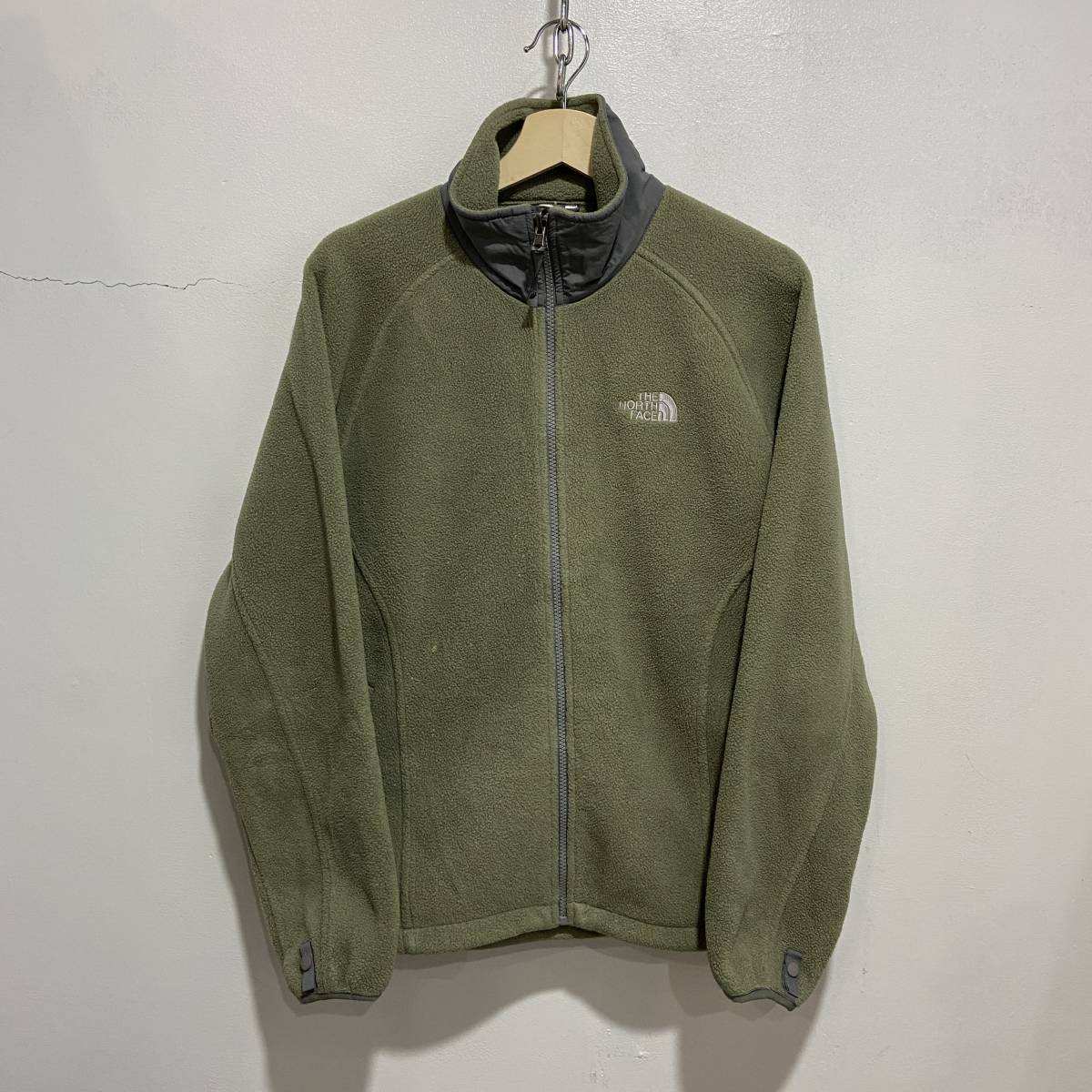 ☆送料無料☆THE NORTH FACE☆フリースジャケット☆レディースL☆セージグリーン☆ポーラテック☆K21拍卖