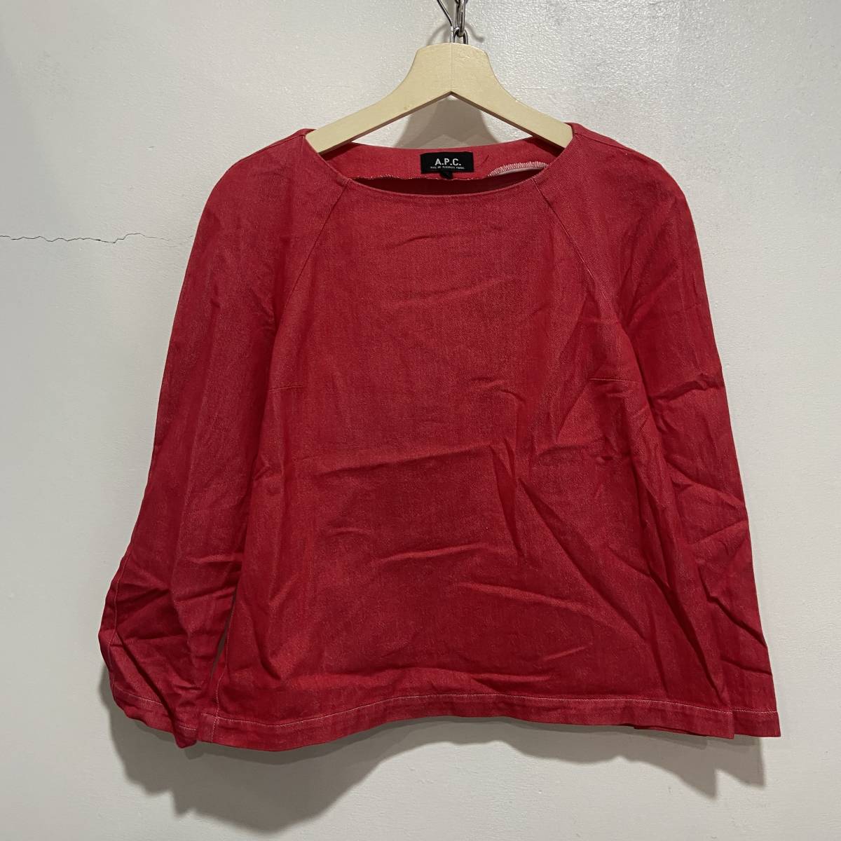 ☆送料無料☆A.P.C.☆アーペーセー☆カラーデニムトップス☆L☆長袖カットソー☆K21拍卖