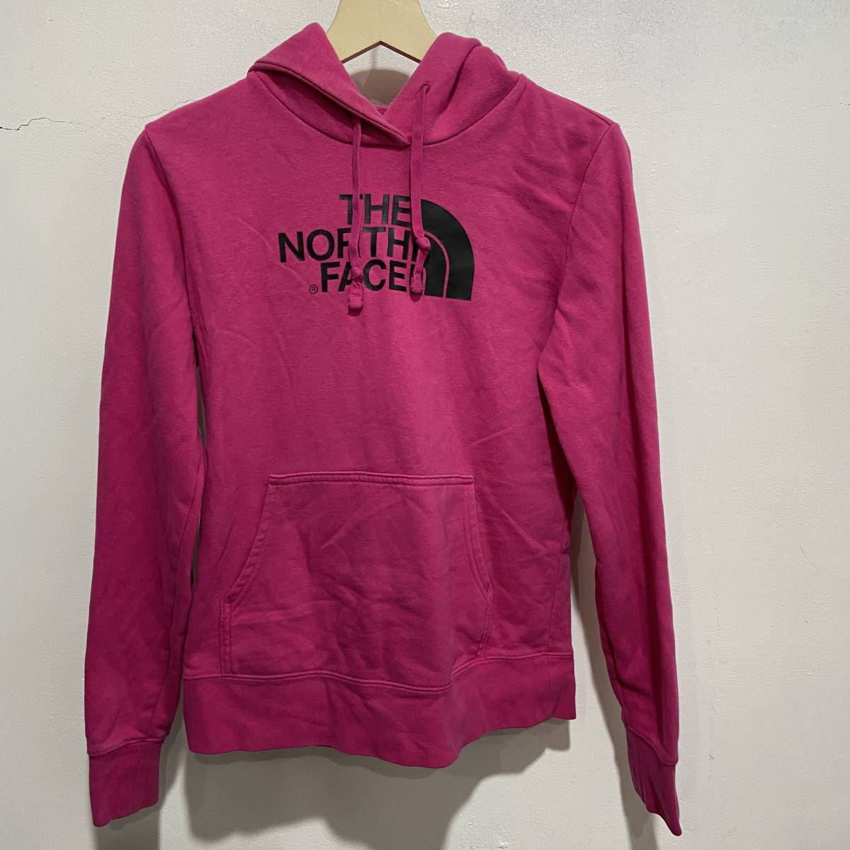 ☆送料無料☆The north face☆ノースフェイス☆ビッグロゴスウェットパーカー☆Sサイズ☆ピンク☆アウトドア☆K 21拍卖