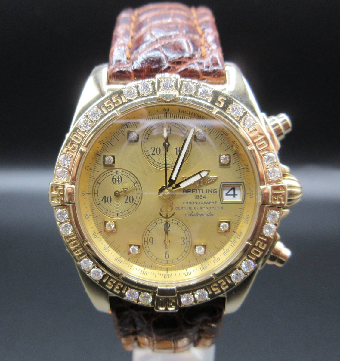 BREITLING ブライトリング クロノマット ベゼルと文字盤 アフターダイヤ します YG 金無垢 39 44 GT C13356 エボリューション ウブロ 拍卖