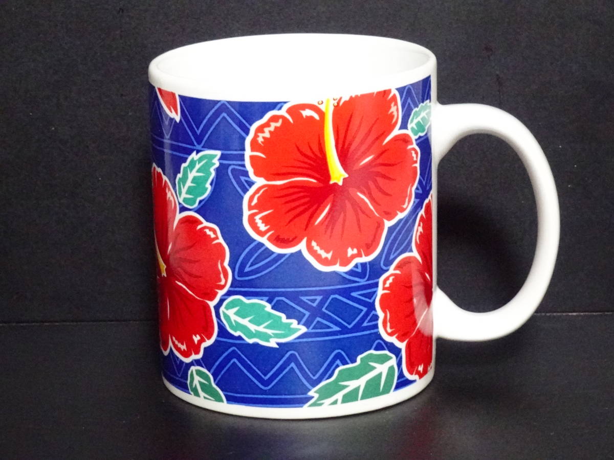 ABCストア オリジナルマグカップ 赤いハイビスカス 未使用拍卖