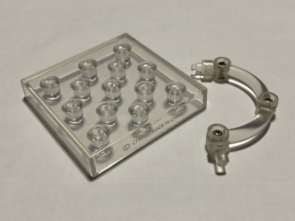 ねんどろいど パーツ VOCALOID 雪ミク たのしい雪あそび・エディション 台座 四角型/透明拍卖