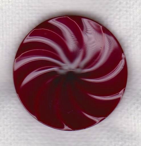 プラスチックボタン ベリーレッド 2穴レトロボタン拍卖