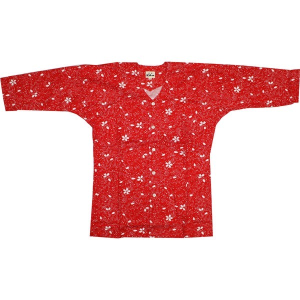 お祭用品 東京江戸一 プリント鯉口シャツ さくら(柄) 小(大人用)拍卖