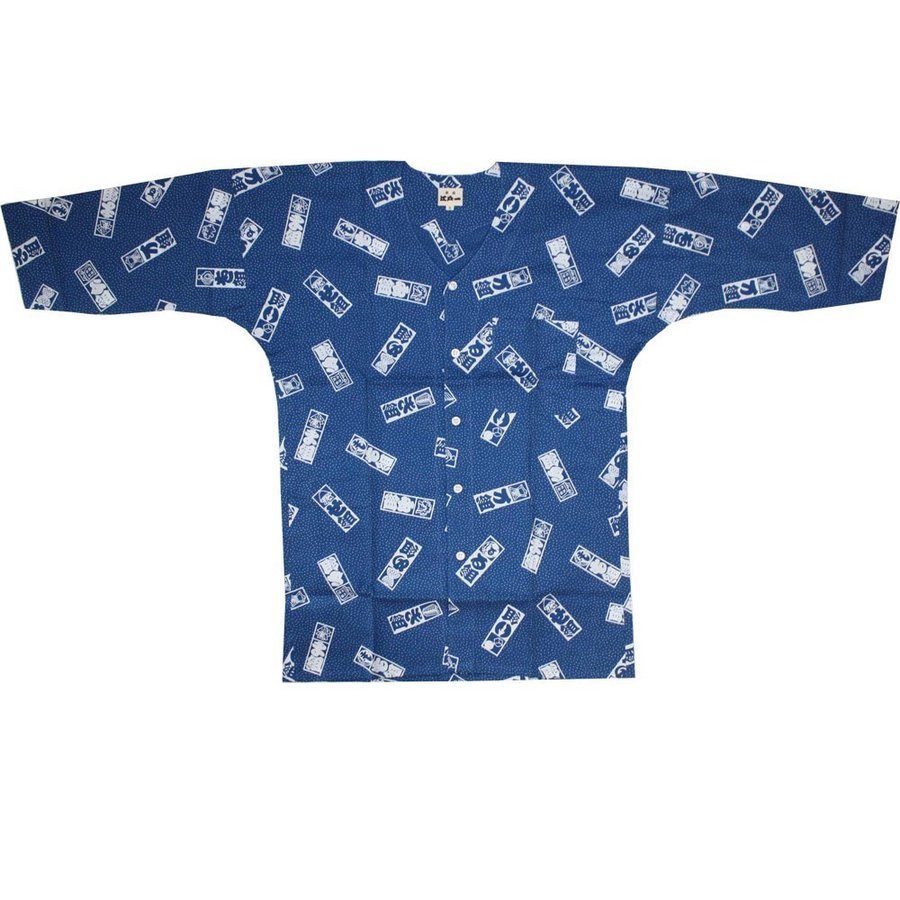 お祭用品 東京江戸一 プリント鯉口シャツ 火消づくし(柄) 大(大人用)拍卖