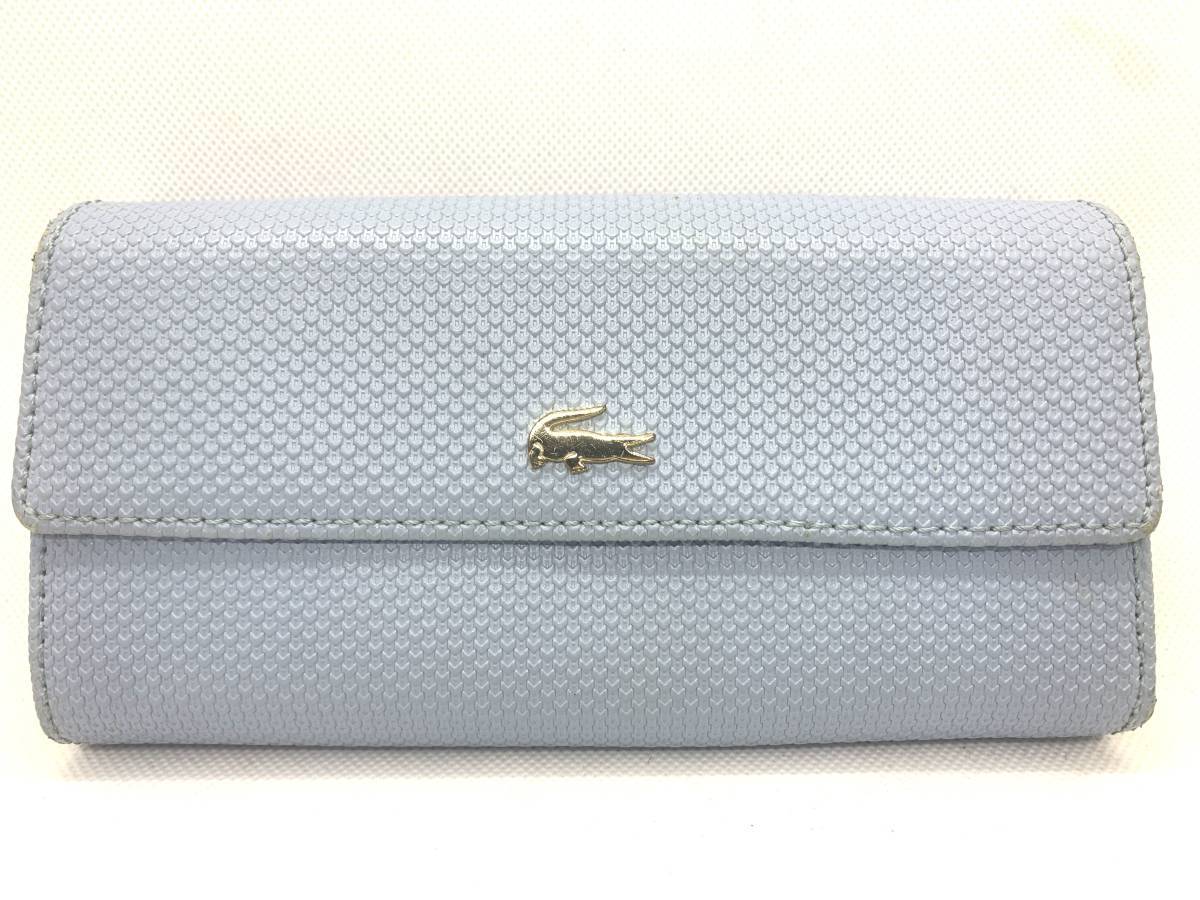 LACOSTE ラコステ★ 長財布 ロゴ 小銭入れ有り ユニセックス拍卖