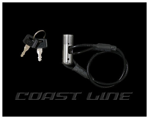 N003464ワイヤータイプヘルメットロック/ブラック/携帯拍卖