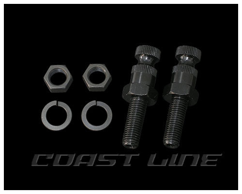 N006740 M10×56×26mm ウインカー用マウントボルト 2本セット ブラック拍卖