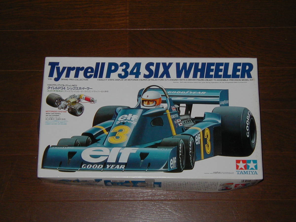 TAMIYA タミヤ模型 1/20 タイレル P34 シックスホイーラー Tyrrell P34 SIX WHEELER プラモデル 未組立 6輪車拍卖