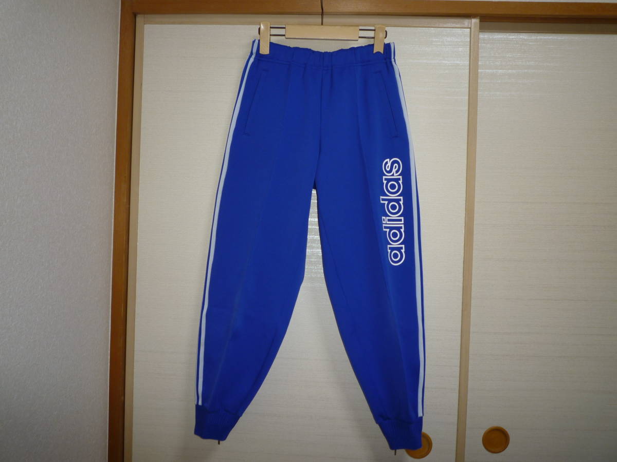 アディダス ジャージパンツ 青×白 Mサイズ拍卖