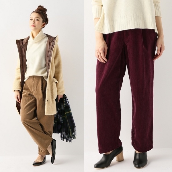 JOURNAL STANDARD ジャーナルスタンダード フトコール ワイドパンツ★コーデュロイ拍卖