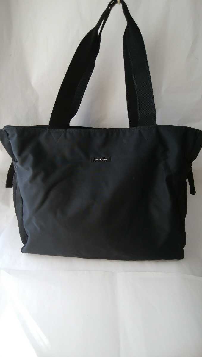 再値下げ!中古品!カバン バック 手提げバッグ 大容量 ザック製 丈夫! レッスン 買物 旅行 キャンプ 黒 約42×33マチ19拍卖
