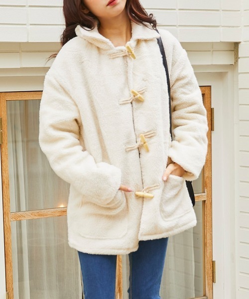 WEGO ★ ウィゴー ★ 新品同様 ★ ボアダッフルコート ★ 定価5499 ★ h573拍卖