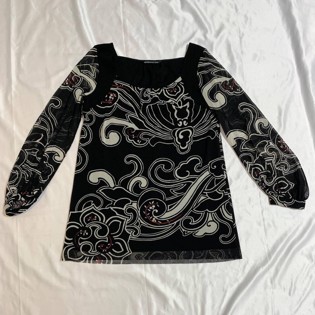 vivienne tam ヴィヴィアンタム ドラゴン 龍 dragon メッシュ ネット カットソー トップス アーカイブ archive拍卖