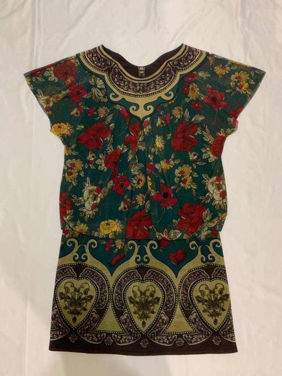vivienne tam ヴィヴィアンタム オールド チュニック ワンピース dress 花柄 アーカイブ archive拍卖