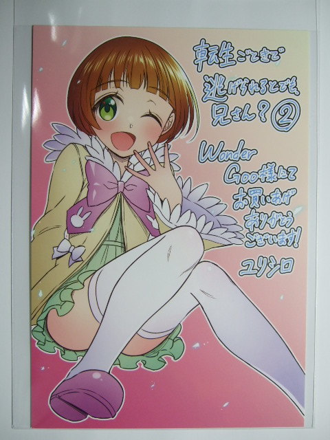 ワンダーグー 限定 転生ごときで逃げられるとでも、兄さん? 2巻 ポストカード 特典 イラストカード WonderGOO 非売品拍卖