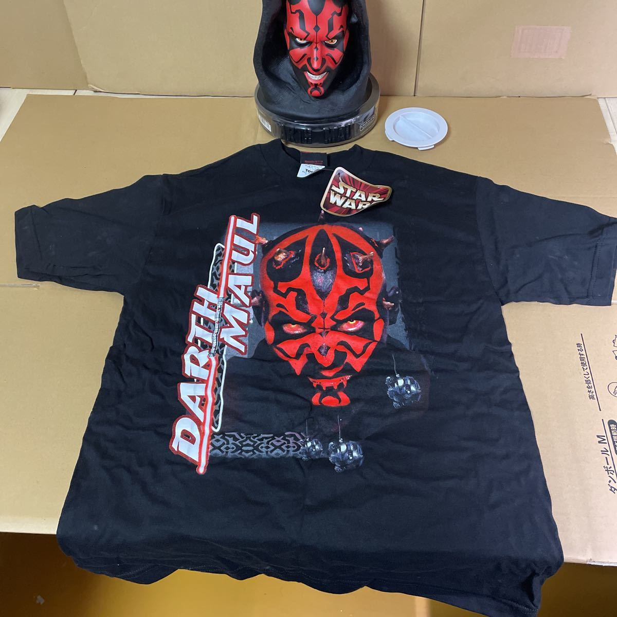 3 トミー スター・ウォーズ エピソードⅠ スカT ダース・モール Tシャツ 入り貯金箱 未使用 3拍卖