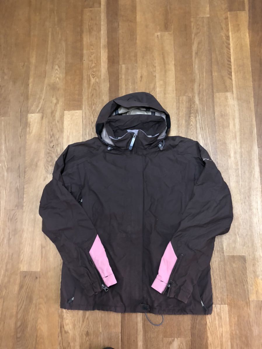 希少 お洒落 sessionsセッションズ スノーボードウェア Lブラウン ピンク レディース 茶系拍卖