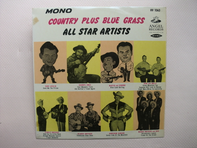 *【LP】【V.A】カントリー+ブルー・グラス/ドン・レノとレッド・スマイリー、スタンリー・ブラザーズ 他(HV1063)(日本盤)赤盤拍卖
