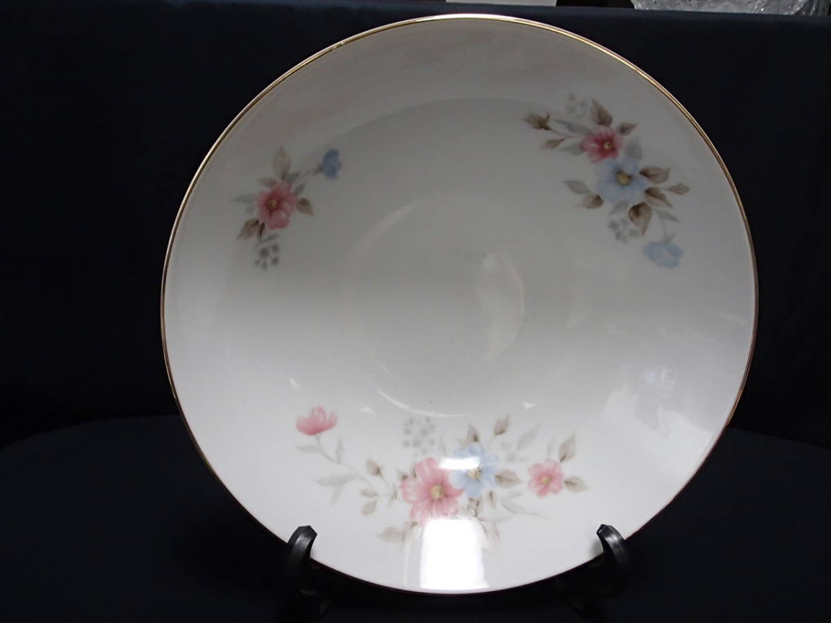 【NARUMI CHINA】ナルミ チャイナ【Rosemarie】ローズマリー(旧刻印)(昭和レトロ)(ヴィンテージ)大浅鉢・・・1枚・・・22.7cm拍卖