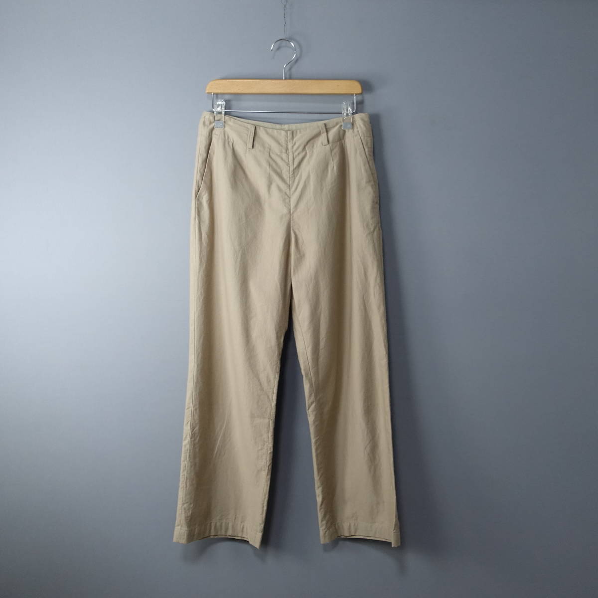 SOUTIENCOL スティアンコル/oo/ 日本製/ワイドパンツ コットンエアリースキンパンツ/ベージュ/2020AW/レディース拍卖