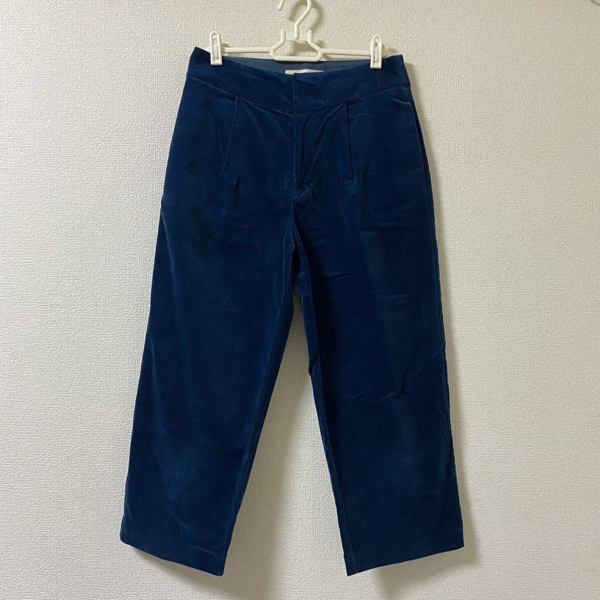美品 Ray BEAMS(レイ ビームス)コーデュロイ ワイド パンツ レディース (1) | ladies 女性 ポケット ネイビー拍卖