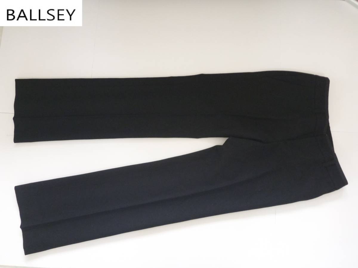 2万 美品 BALLSEY(ボールジィ)★ボルジー トゥモローランド 黒 ブラック ウール パンツ 36 S相当拍卖