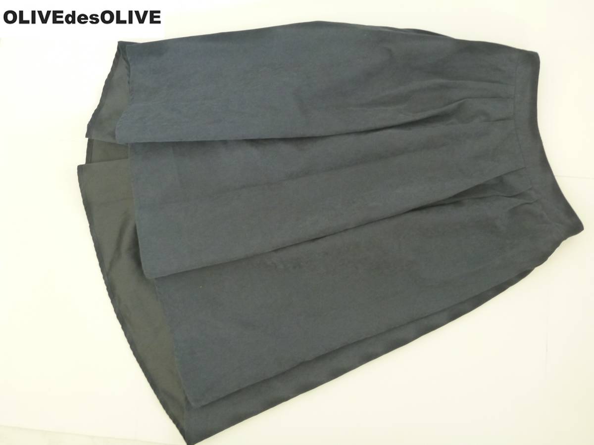 美品 OLIVE des OLIVE(オリーブ デ オリーブ) ★紺 ネイビー スウェードタッチ素材 F S~拍卖