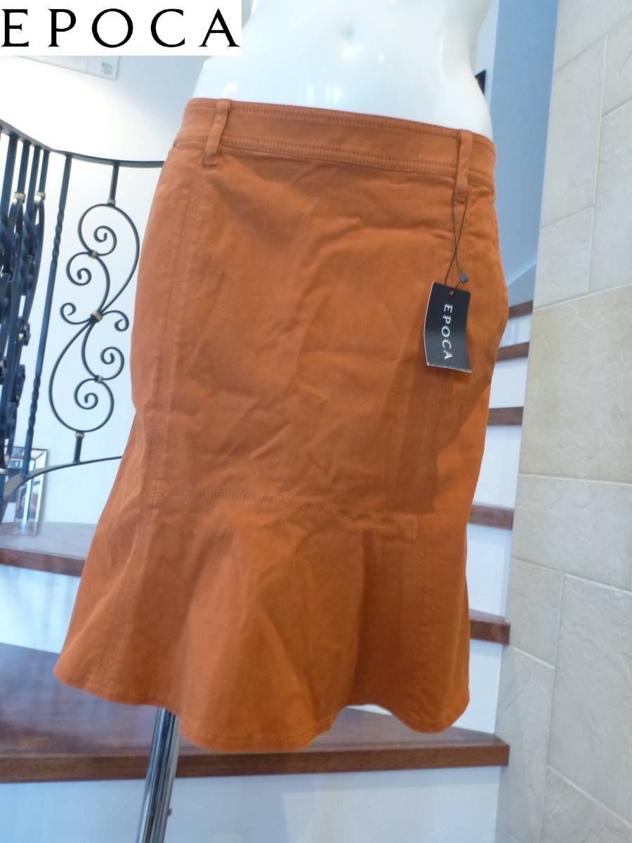 4万 新品 EPOCA エポカ ★ オレンジ フレア スカート 40 M相当拍卖