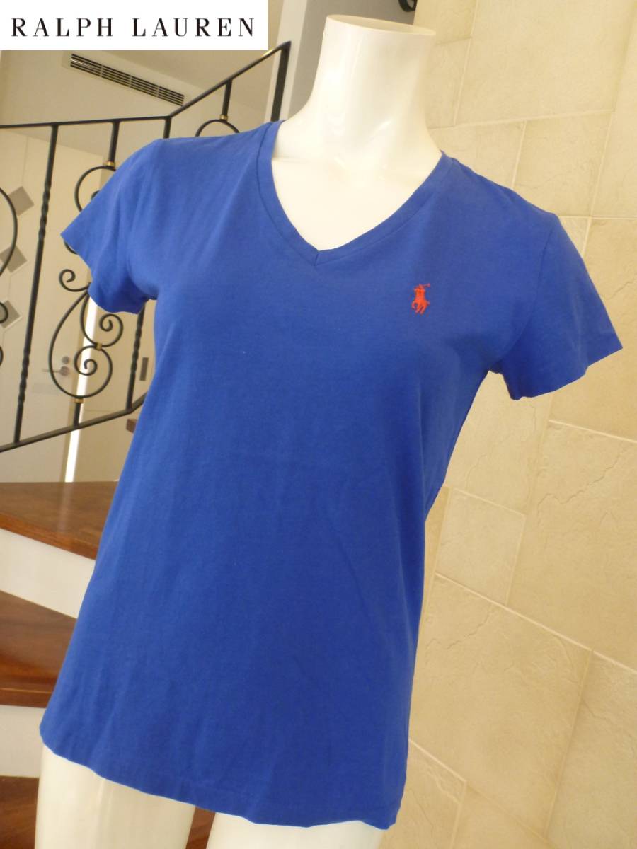 美品 ラルフローレン SPORT ★ 青 ブルー 半袖 Tシャツ S相当拍卖