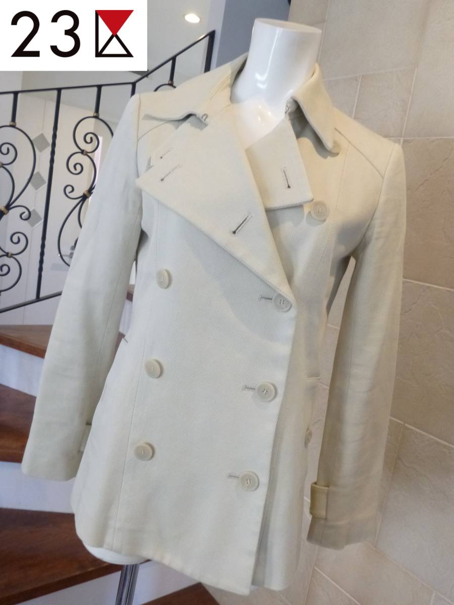 4万 23区 ★オンワード樫山 ベージュ トレンチコート トレンチジャケット 38 M相当拍卖