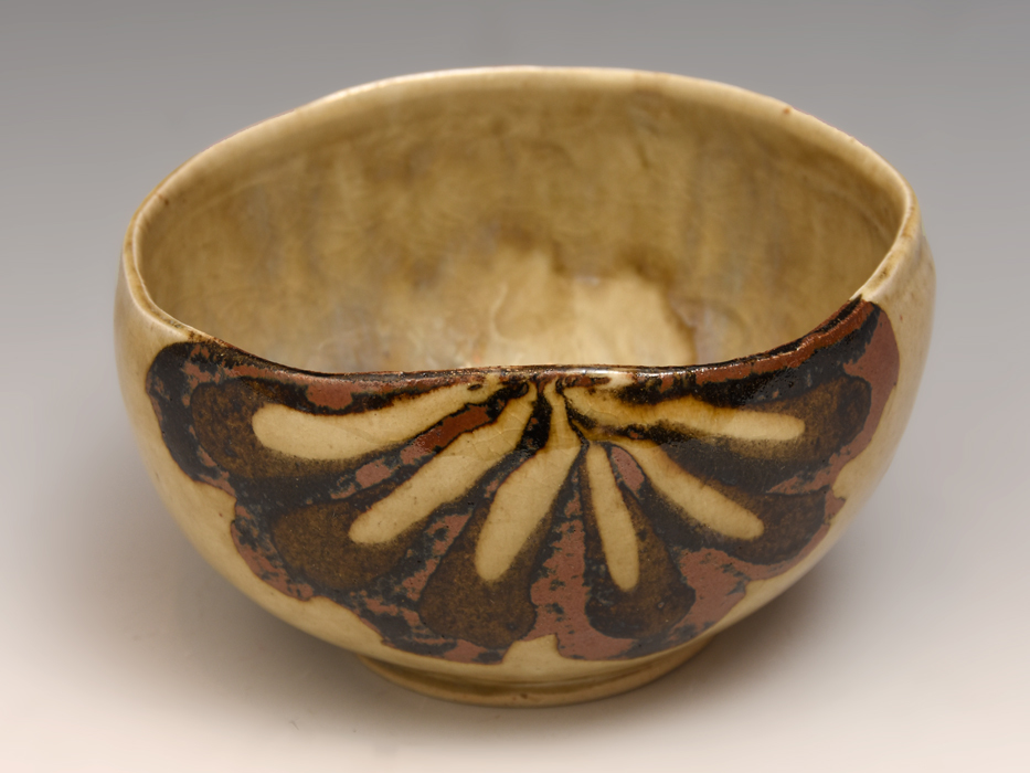 上田恒次(造)練上手菊文茶碗 共箱 茶道具 現代工芸 師 河井寛次郎 木野皿山窯 美品 民芸 民藝 z2142s拍卖