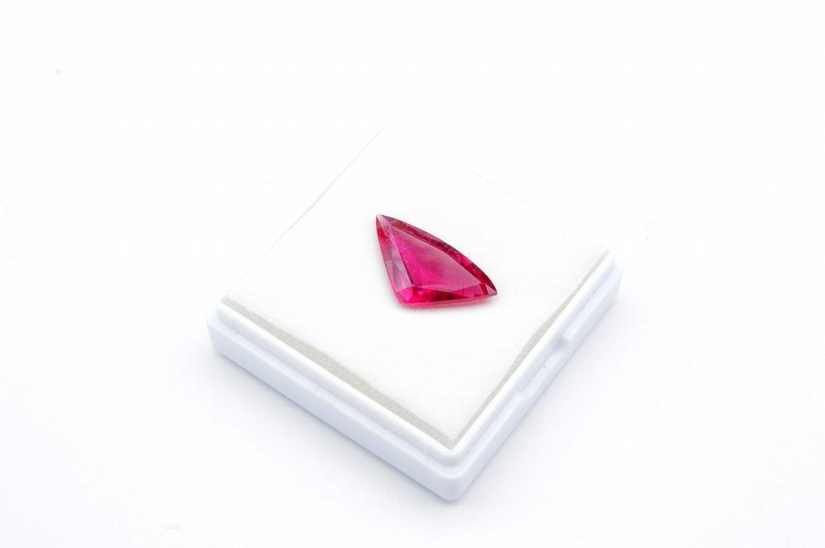 ◆リカット・研磨済◆天然レッドトルマリン【ルベライト】ルース 5.829ct CGLソーティング 宝石 ジュエリー 製品制作 WA-106S拍卖