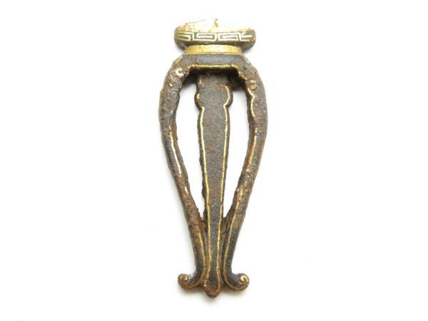【2272】刀装具 江戸~ オリジナル 鉄地 花台金具 3g (初品・買取品)拍卖