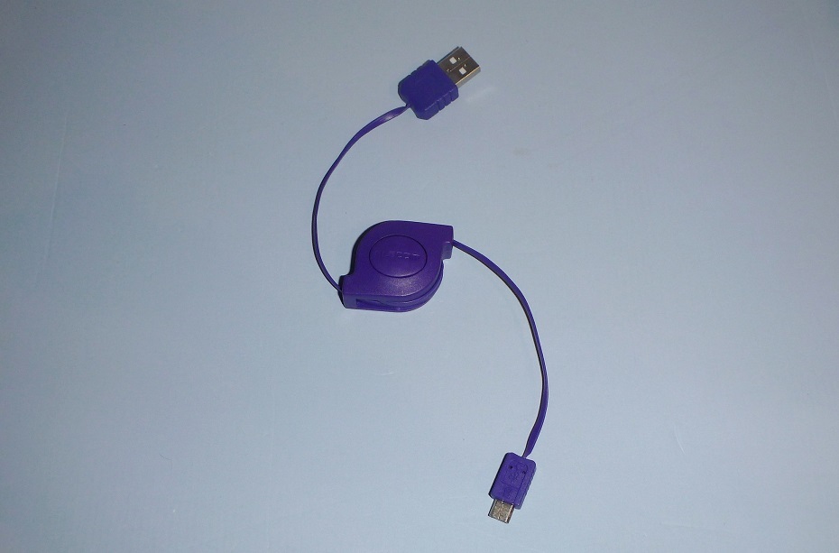 CR-48 スマフォケーブル USB-MicroB 伸縮 パープル OK拍卖