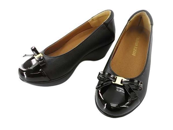 コンフォートパンプス 高反発素材 22.5cm ブラック拍卖