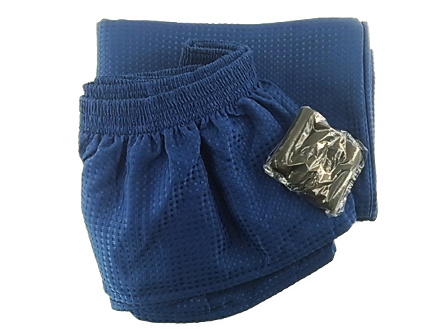 肘あり ワッフルソファーカバー セパレートギャザー 2人掛用 ネイビー系拍卖